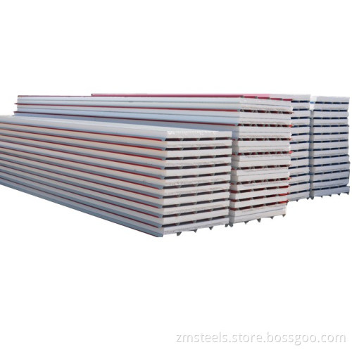 high quality eps sandwich panel for floor rockwool